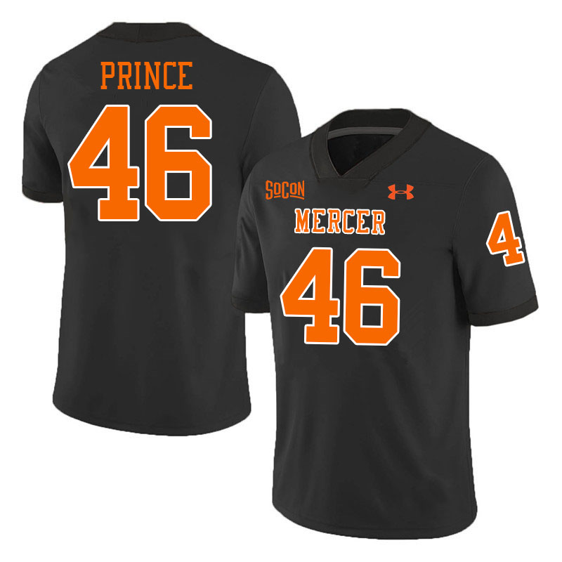 Mercer Bears #46 Isaac Prince College Football Jerseys,Uniforms Stitched-Black